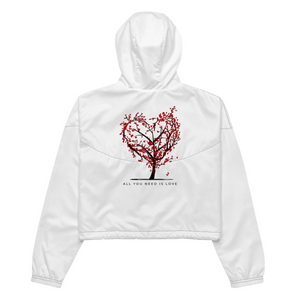 All-Over Print Women's Cropped Windbreak